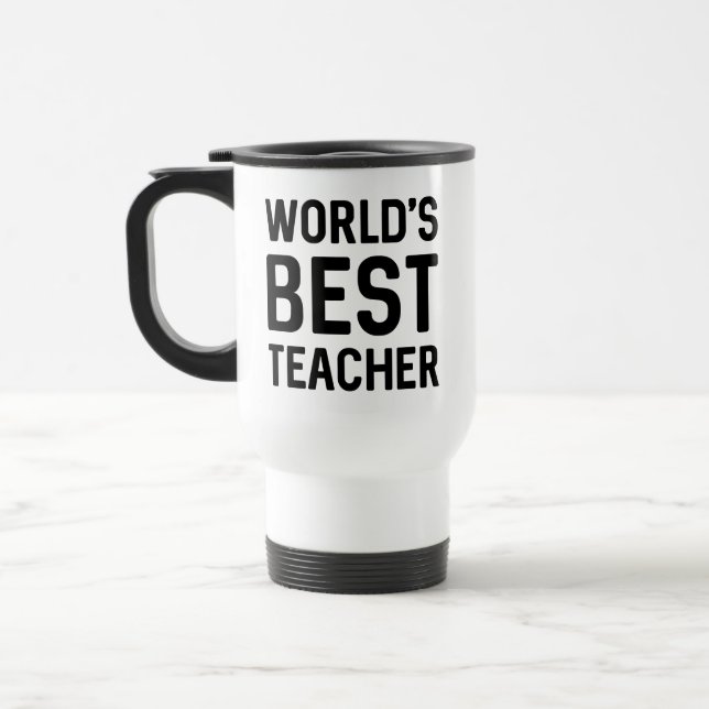 Weltbeste Lehrerin Reisebecher (Links)