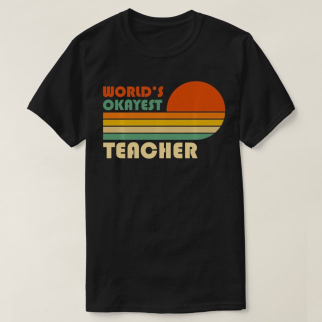 Weltbeste Lehrerin Retro Vintager Funny Teach T-Shirt (Design vorne)