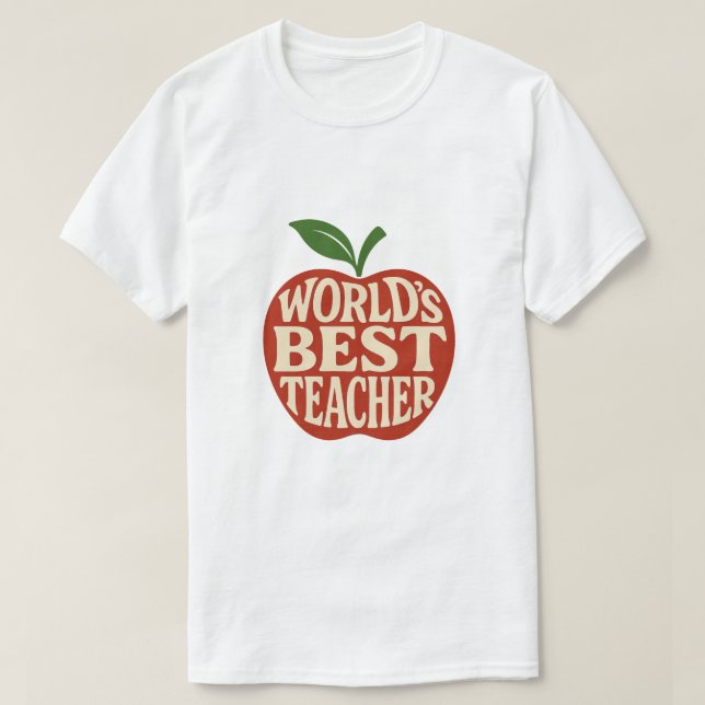 Weltbeste Lehrerin T-Shirt (Design vorne)
