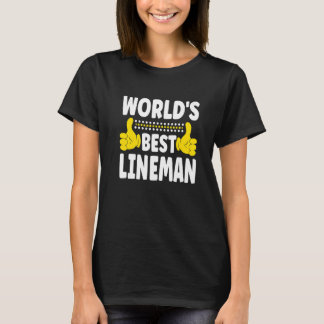 Weltbeste Lineman Job Titel Beruf Lineman T-Shirt