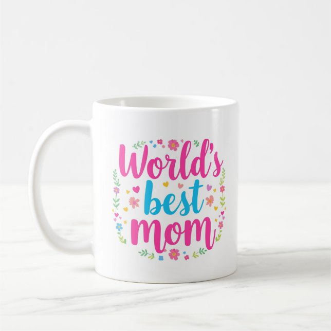 Weltbeste Mama 15 Oz Kaffee-Tasse Kaffeetasse (Links)