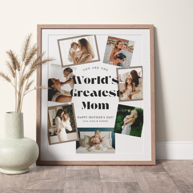Weltbeste Mama 7 Foto-Collage Poster (Von Creator hochgeladen)