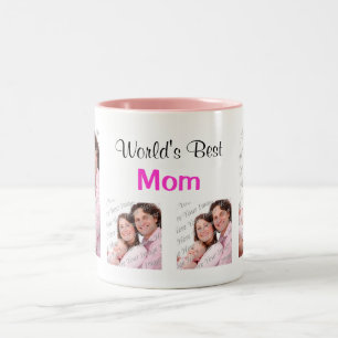 Weltbeste Mama Foto Tasse PInk