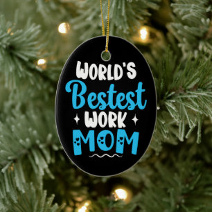 Weltbeste Mama für beste Mutter Keramik Ornament