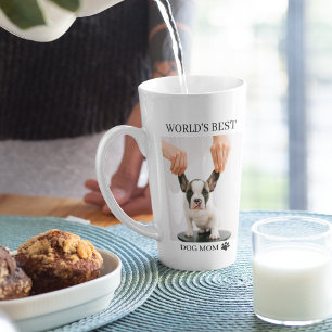 Weltbeste Mama für Hunde   Collage Foto   Pastellr Milchtasse