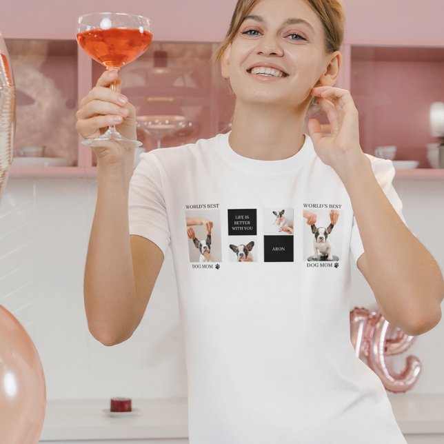 Weltbeste Mama für Hunde | Foto für Sammelhunde T-Shirt (Von Creator hochgeladen)