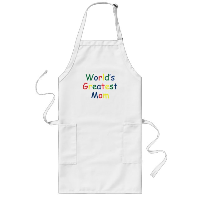 Weltbeste Mama Lange Schürze (Vorne)