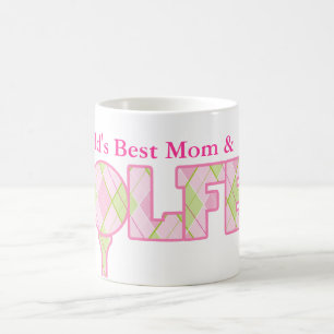 Weltbeste Mama und Golfer-Spaß beim Golfen mit ros Kaffeetasse