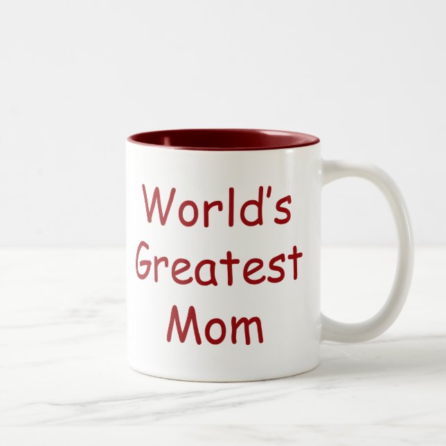Weltbeste Mama Zweifarbige Tasse (Rechts)
