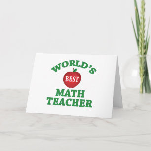 Weltbeste Mathematiklehrerin Karte