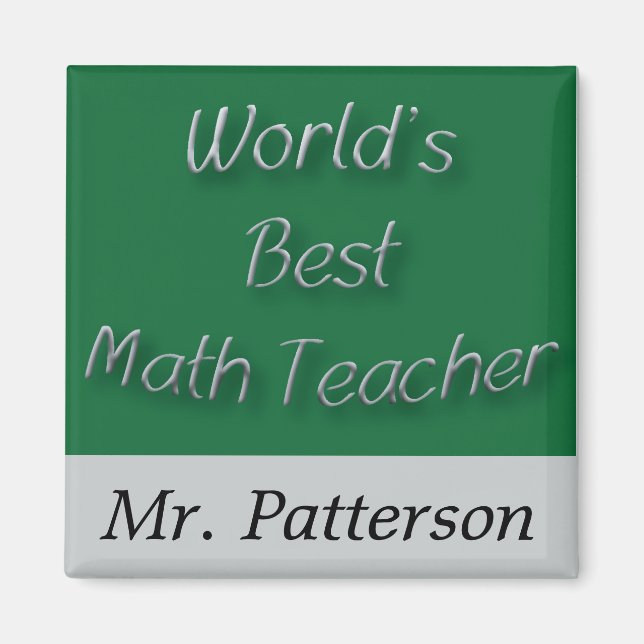 Weltbeste Mathematiklehrerin Magnet (Vorne)