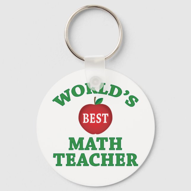 Weltbeste Mathematiklehrerin Schlüsselanhänger (Vorderseite)