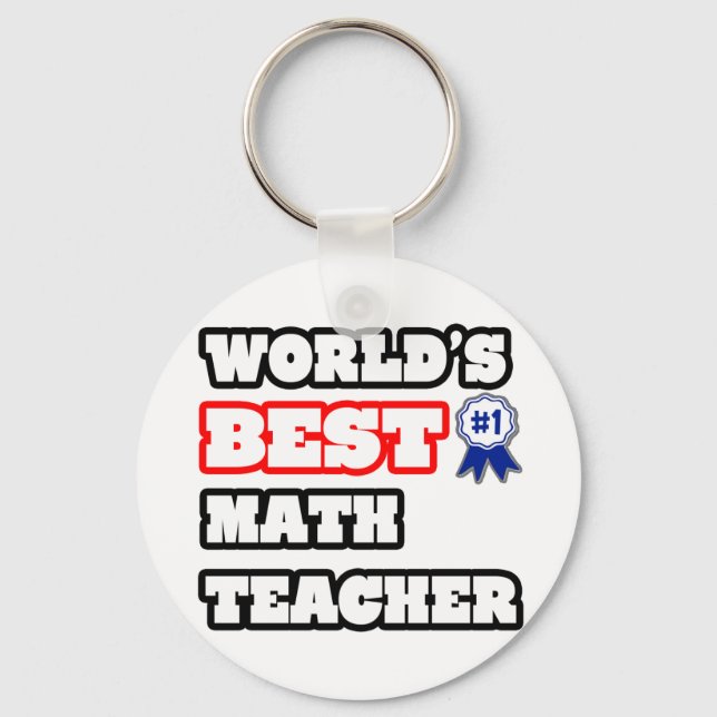 Weltbeste Mathematiklehrerin Schlüsselanhänger (Vorderseite)