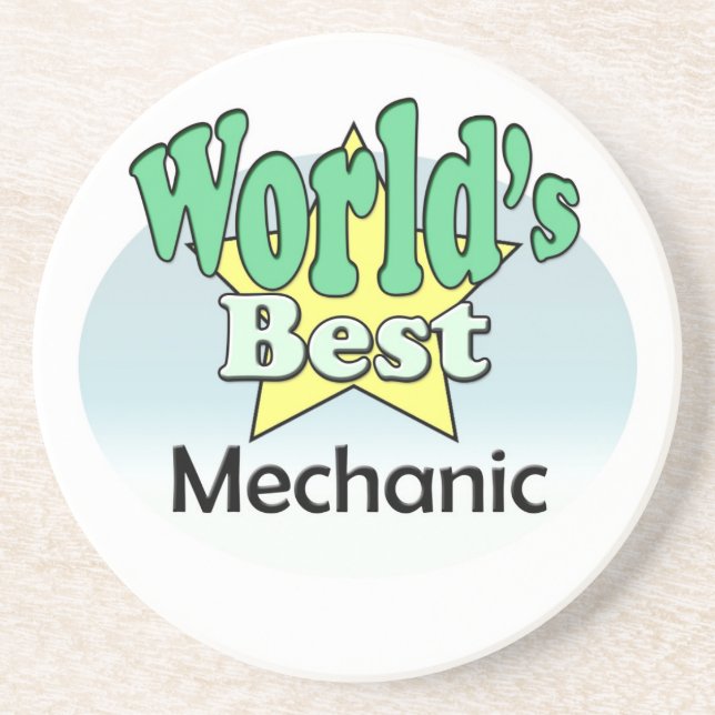 Weltbeste Mechanik Getränkeuntersetzer (Vorne)