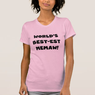 Weltbeste Memaw Schwarz-Weiß-T-Shirts T-Shirt