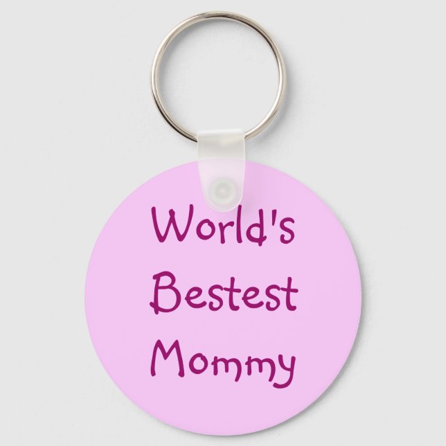 Weltbeste Mommy Schlüsselanhänger (Vorderseite)