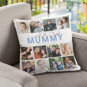 Weltbeste Mumie Fotocollage Kissen
