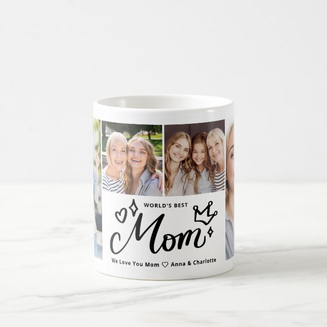 Weltbeste Mutter Aller Zeiten Foto-Collage Muttert Kaffeetasse (Mittel)