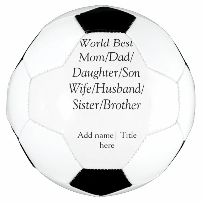Weltbeste Mutter Ehemann Ehefrau Papa Tochter Sohn Fußball (Vorderseite)