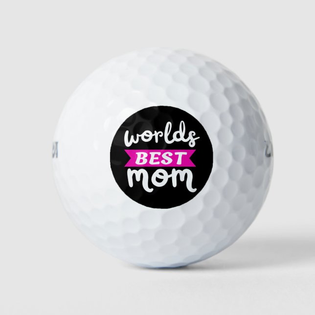 Weltbeste Mutter Golfball (Vorderseite)