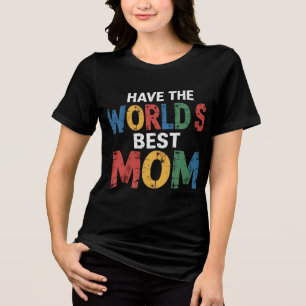 Weltbeste Mutter Tri-Blend Shirt