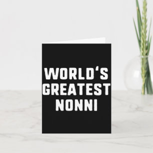 Weltbeste Nonni lustige Familie Karte
