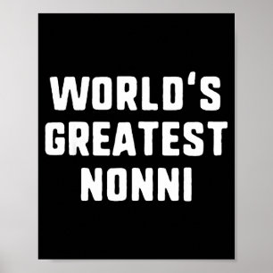 Weltbeste Nonni lustige Familie Poster