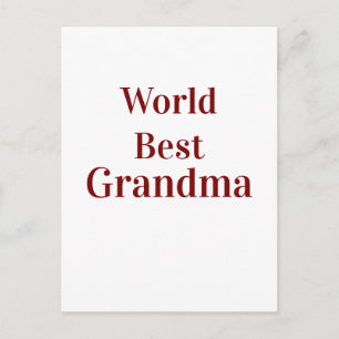 Weltbeste Oma Großmutter Großeltern rosa n Postkarte