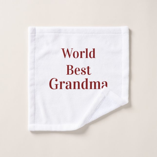 Weltbeste Oma Großmutter Großeltern rosa n Waschlappen (Waschlappen)