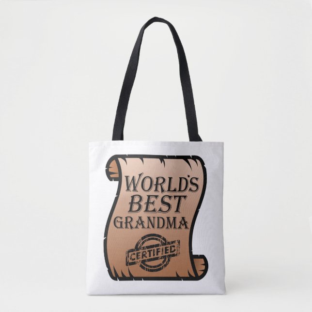 Weltbeste Oma-zertifizierte Zertifizierung - Wette Tasche (Vorderseite)