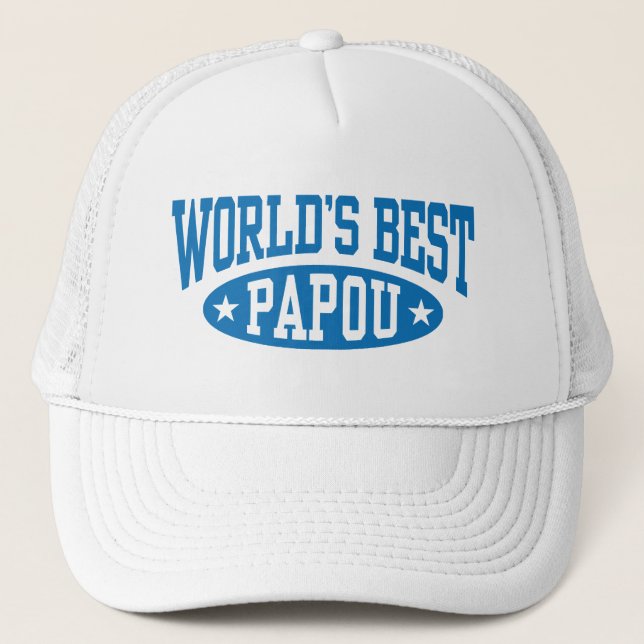 Weltbeste Papou Truckerkappe (Vorderseite)