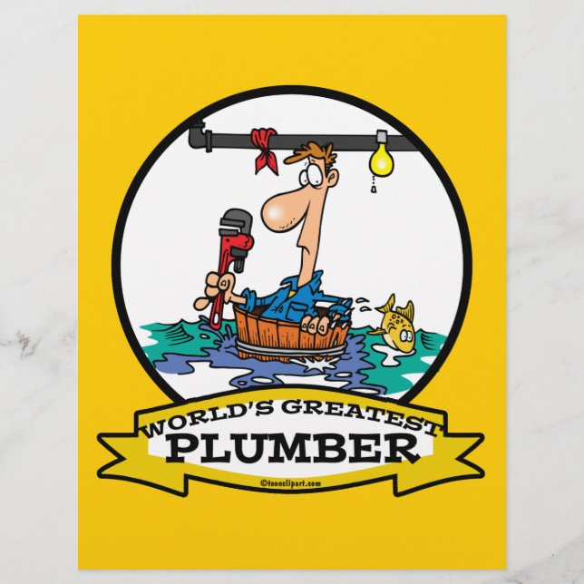 WELTBESTE PLUMBER IV CARTOON FLYER (Vorne)