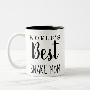 Weltbeste Schlange-Mama (Schlicht) - individuell a Zweifarbige Tasse