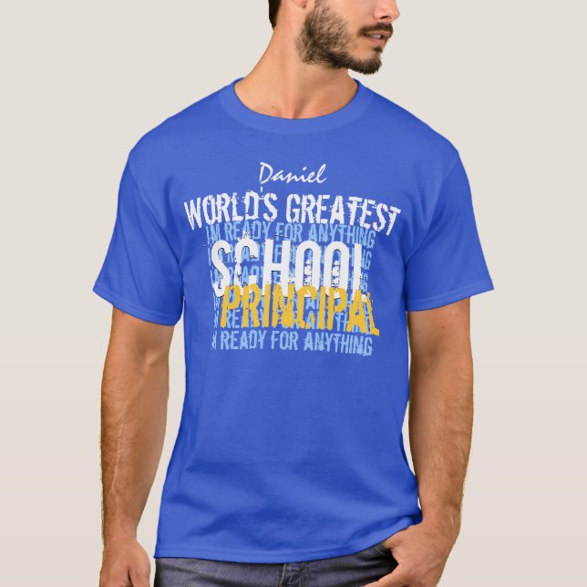 Weltbeste SCHULVORSTEHER Gewohnheit A007 T-Shirt (Vorderseite)