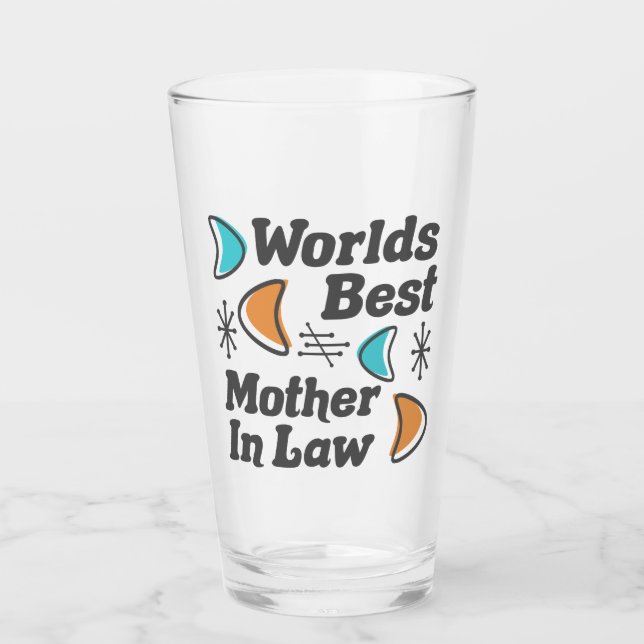 Weltbeste Schwiegermutter Glas (Vorderseite)