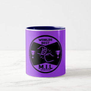Weltbeste Schwiegermutter Zweifarbige Tasse