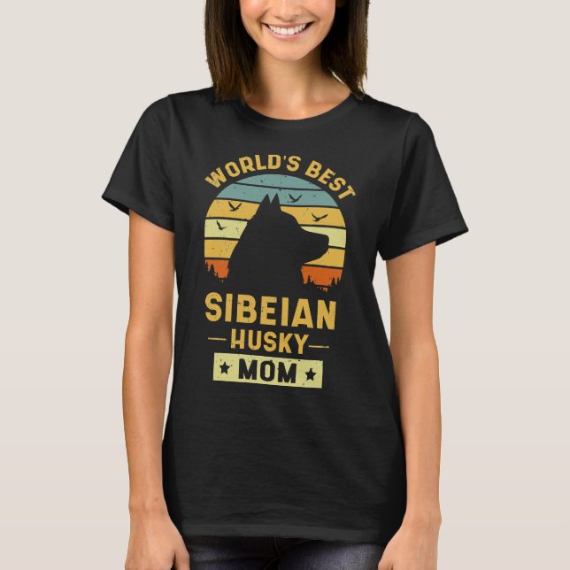 Weltbeste sibirische Husky-Mama 48 T-Shirt (Vorderseite)