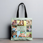 Weltbeste Tante 8 - Collage Szene Grün Tasche<br><div class="desc">Ein nettes Geschenk für die beste Tante der Welt, diese 8 Foto Familie Foto Collage Salbeigrün tote Tasche kann mit acht Bildern von Nichten, Neffen, anderen Familienmitgliedern, Haustieren, etc. personalisiert werden. Personalisieren Sie den Ausdruck "Weltbeste Tante" und ob sie "Tante", "Tia" usw. genannt wird, und fügen Sie ihre Nichten- und...</div>