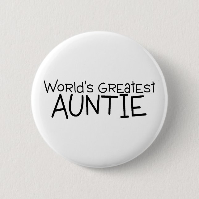 Weltbeste Tante Button (Vorderseite)