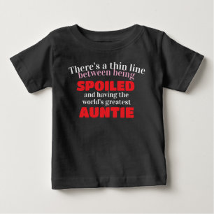 Weltbeste Tante gegen verdorbenes Baby T-shirt