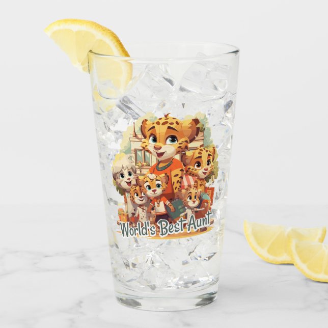 Weltbeste Tante Glas (Vorderseite Ice)