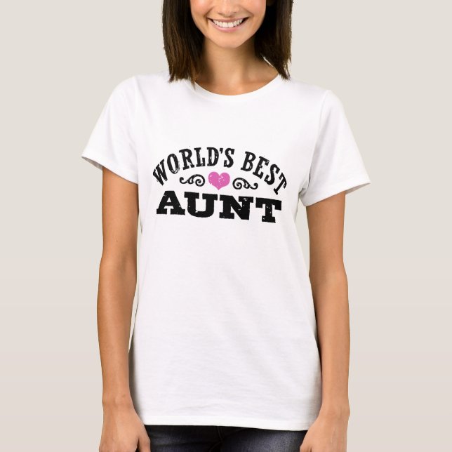 Weltbeste Tante T-Shirt (Vorderseite)