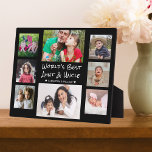 Weltbeste Tante und Onkel 8 FotoCollage Fotoplatte<br><div class="desc">8 Foto Collage Plakette für die weltbeste Tante und Onkel. Ein personalisiertes Geschenk für die besonderen Menschen in Ihrem Leben.</div>