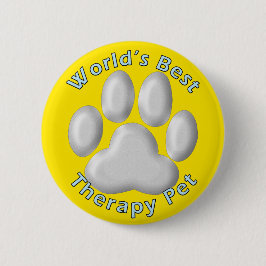 Weltbeste Therapie-Haustier Button