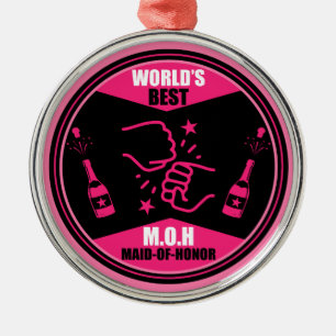 Weltbeste Trauzeugin Ornament Aus Metall