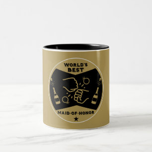 Weltbeste Trauzeugin Zweifarbige Tasse