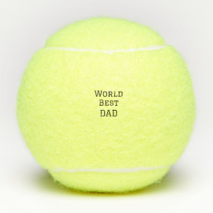 Weltbeste VATER FATHER fügen Texttext für Namenssp Tennisbälle