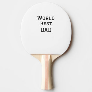 Weltbeste VATER FATHER fügen Texttext für Namenssp Tischtennis Schläger