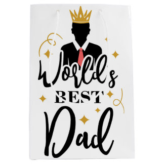 Weltbeste Vater mittelgroße Geschenktasche Mittlere Geschenktüte