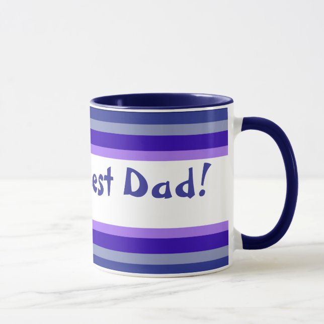 Weltbeste Vater Typografie gestrichen Tasse (Rechts)